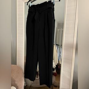 NWT Aritzia High Waisted Black Straight Leg Trouser